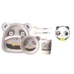 Jeu de vaisselle enfant PANDA en fibre de bambou